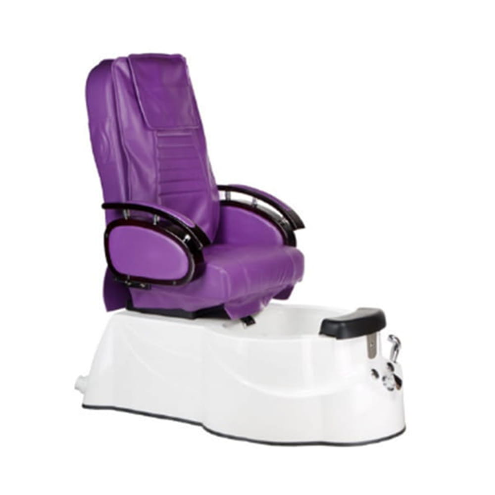Bs fotel do pedicure z masażem br-3820d fioletowy