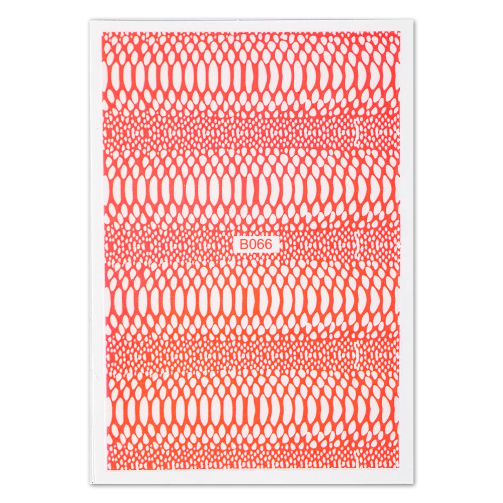 Naklejki do paznokci cienkie samoprzylepne opalizujące skóra węża Snake Skin jasny róż