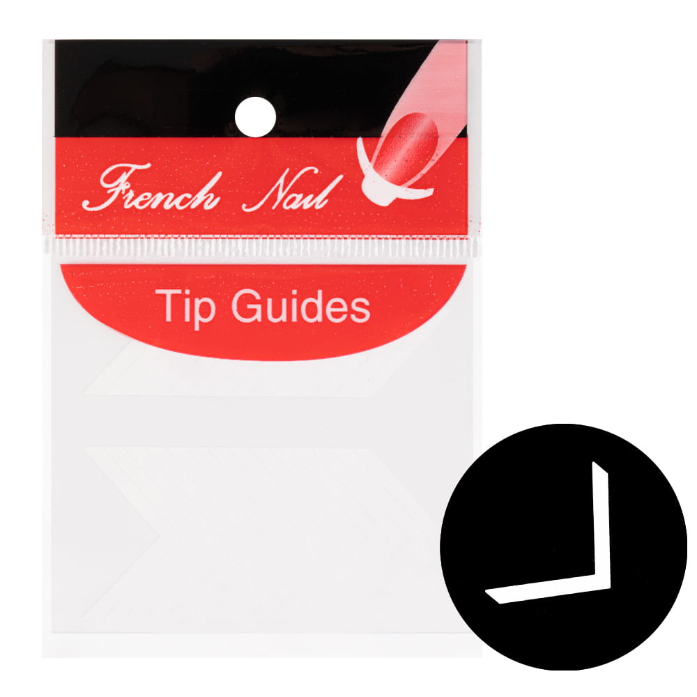 Samoprzylepne paski naklejki do french manicure Nr 4 ok. 28szt.