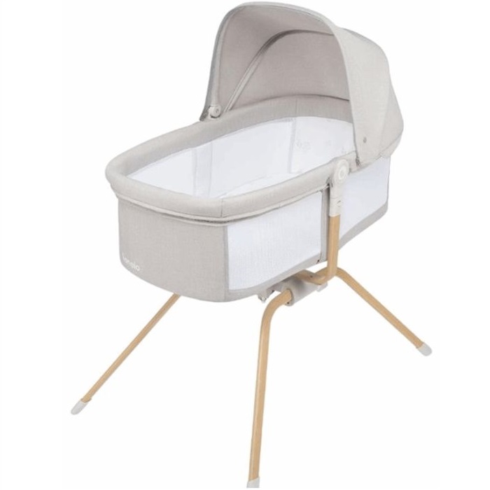 Lionelo Malin Evo - łóżeczko z funkcją kołyski-Beige Sand