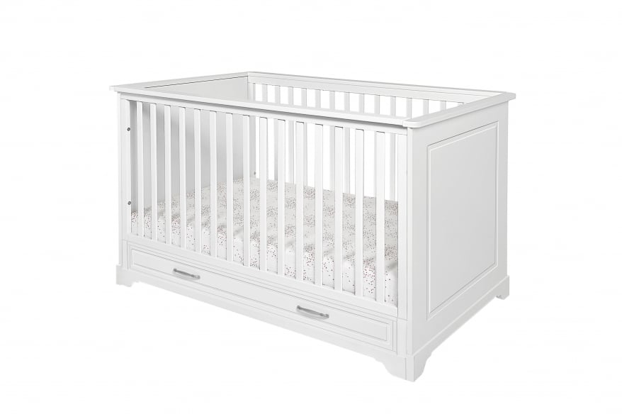 Novelies, Melody - łóżeczko 70x140 z opcją tapczanika-Biały