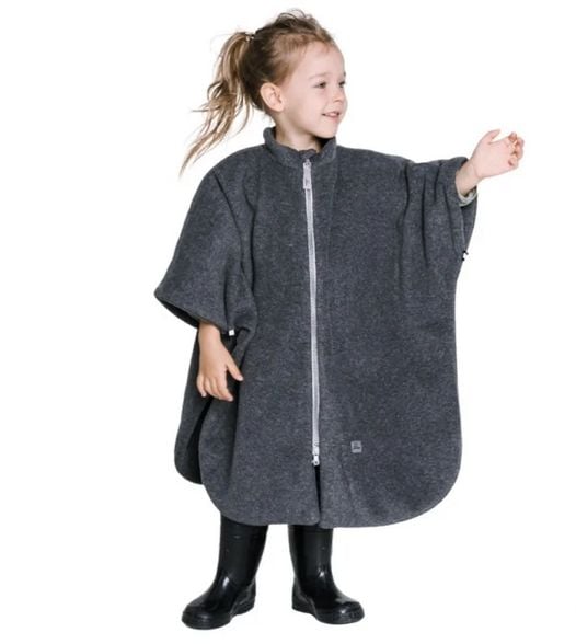 Patulove ponczo Basic do fotelika samochodowego-Basic Graphite