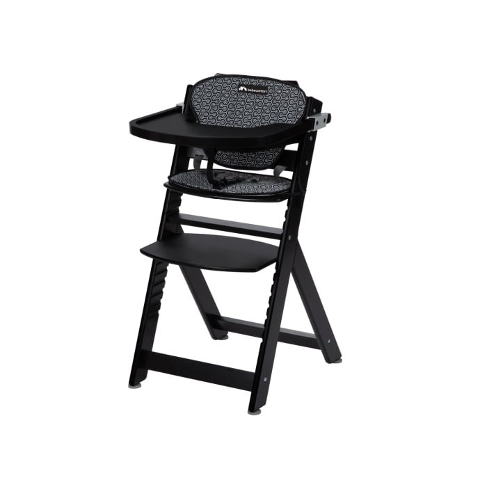 Bebe Confort Timba - krzesełko do karmienia-Deep Black z wkładką