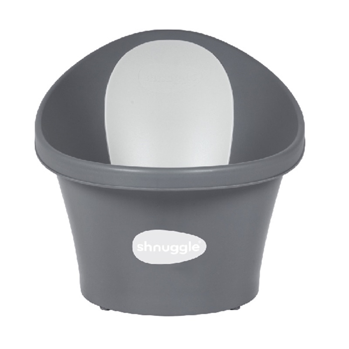 Shnuggle Wanienka z piankowym oparciem-Slate Grey z szarym piankowym oparciem
