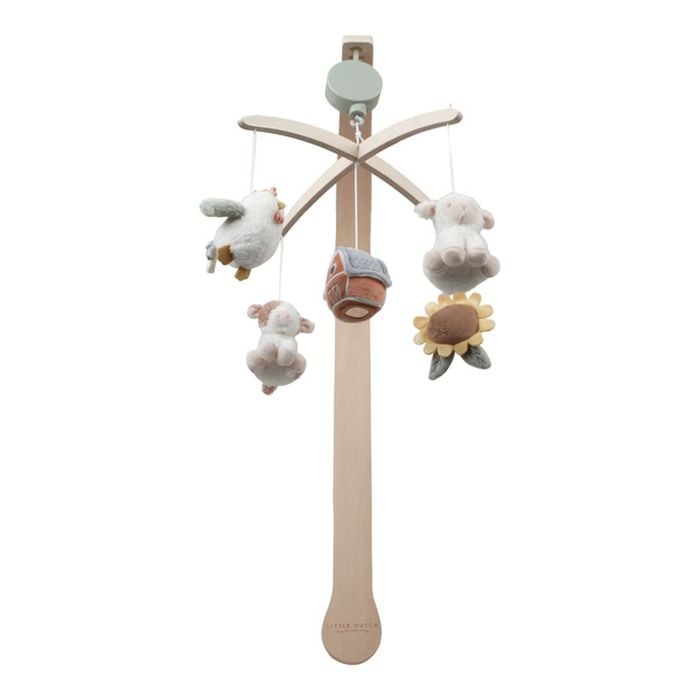 Little Dutch Karuzela do łóżeczka drewniana Little Farm - LD8818