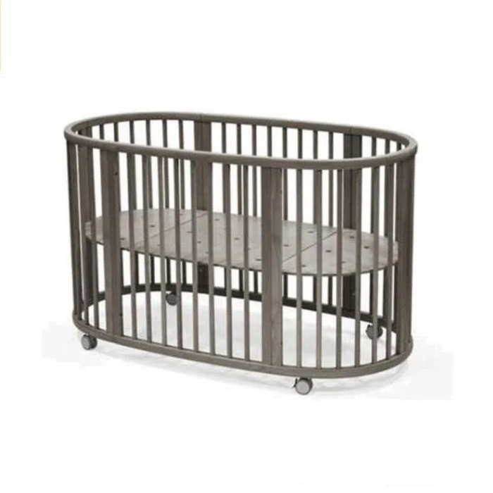 Stokke Sleepi V3 - owalne łóżeczko dziecięce-Hazy Grey