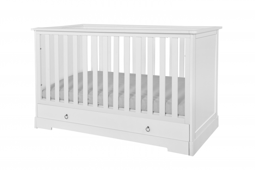 Novelies, Retro - łóżeczko 70x140 z opcą tapczanika-Biały