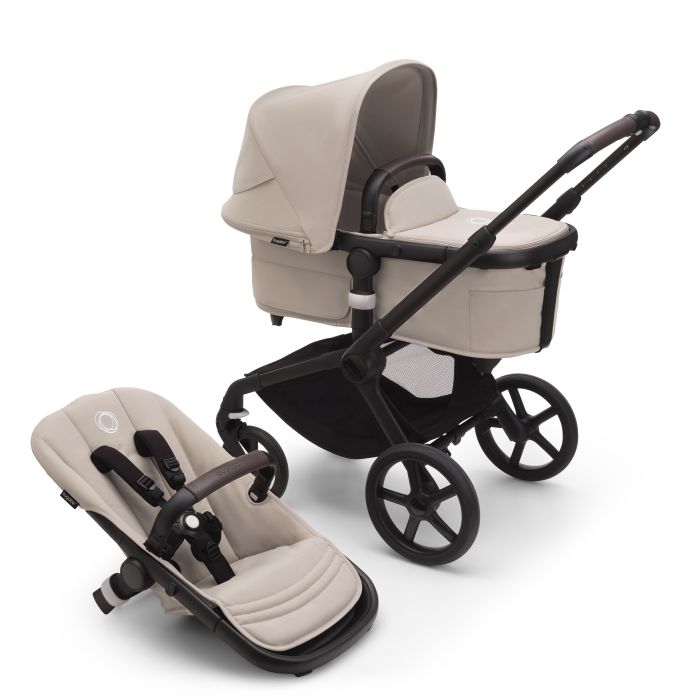 Bugaboo Fox 5 - wózek głęboko-spacerowy-Black-Desert Taupe-Desert Taupe