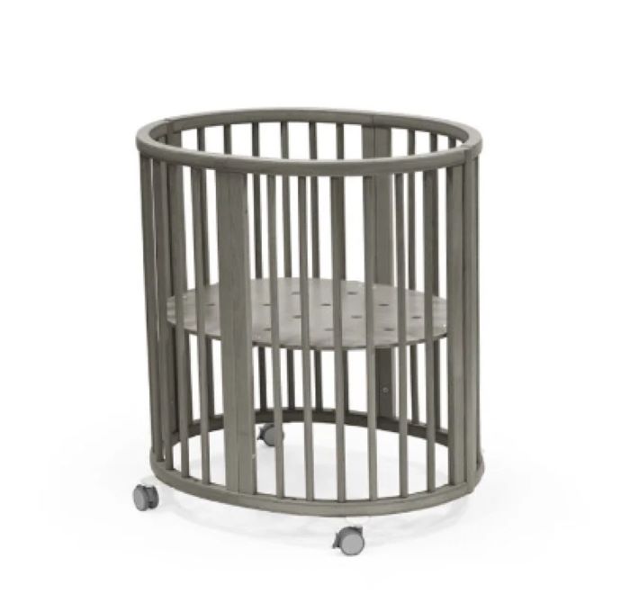 Stokke Sleepi Mini V3 owalne łóżeczko dziecięce-Hazy Grey