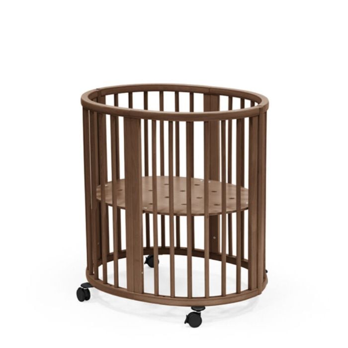 Stokke Sleepi Mini V3 - owalne łóżeczko dziecięce-Warm Brown