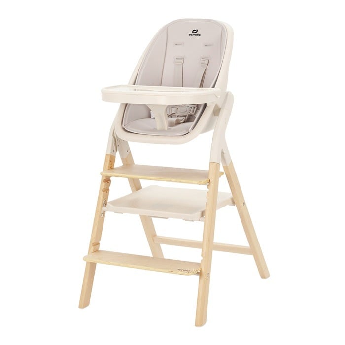 Carrello Ergo - krzesełko do karmienia 4w1-Sugar Beige