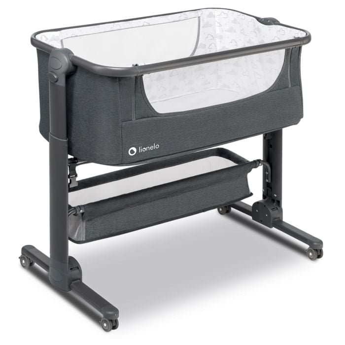 Lionelo Timon - Łóżeczko dostawne 3w1 -Grey + materacyk Fiki Miki gratis