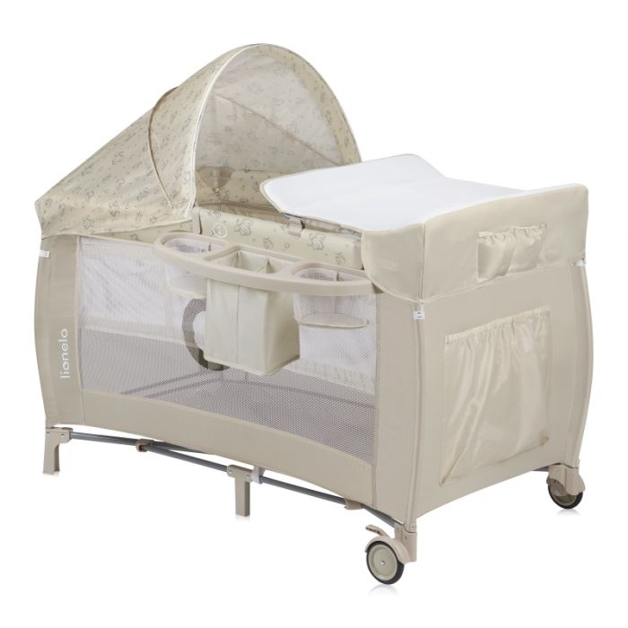 Lionelo Łóżeczko turystyczne Sven Plus-Beige Latte