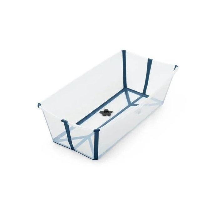 Stokke Flexi Bath XL - składana wanienka kąpielowa-Transparent Blue