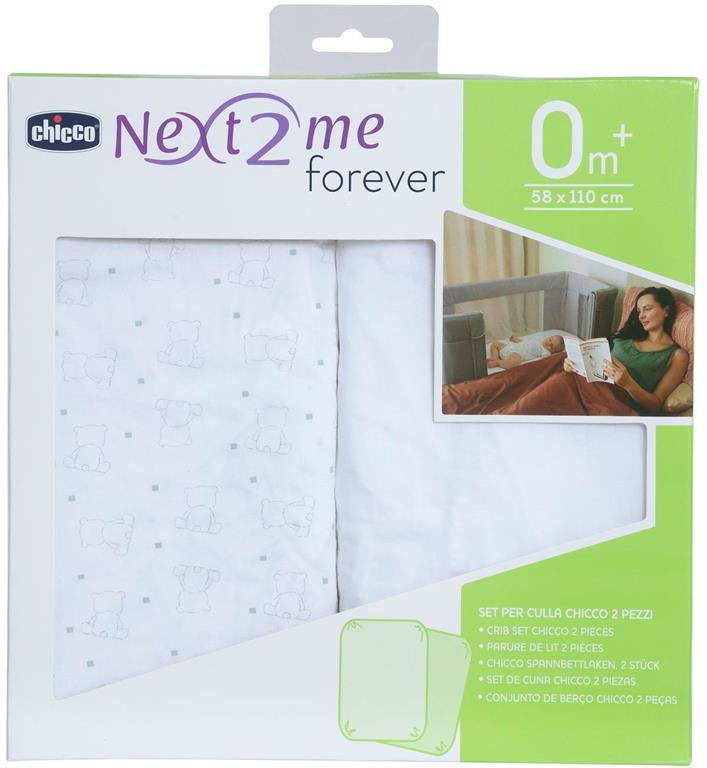 Chicco, Prześcieradełko do Next2Me Forever - 2 szt-Bear
