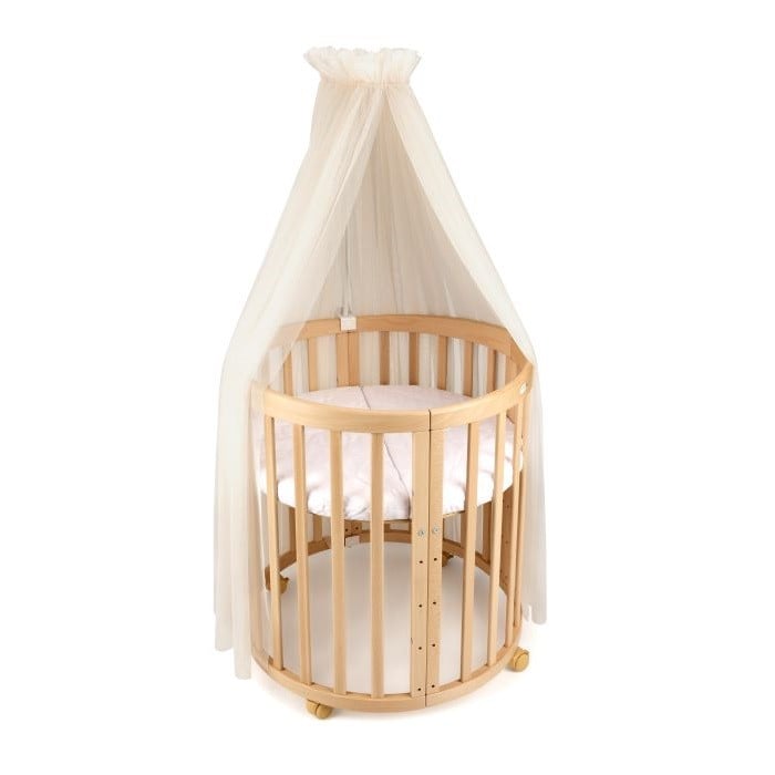 Waldin Tiulowy baldachim do łóżeczka ze stelażem-Champagne