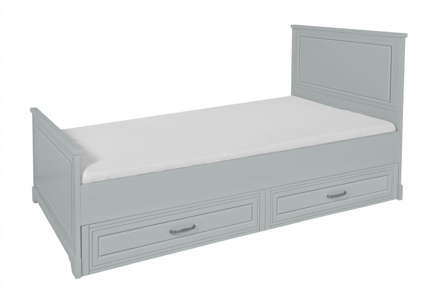 Novelies, Melody - szuflada do łóżka 90x200-Szary