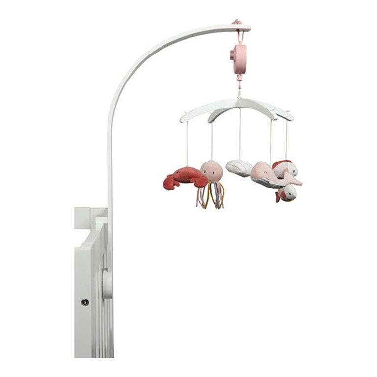 Little Dutch - Karuzela do łóżeczka biała Ocean-Różowy