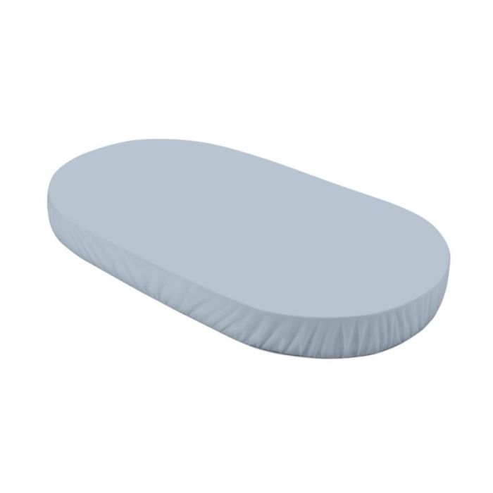 Waldin Prześcieradło 123 x 73 do łóżeczka owalnego 7w1-Niebieski