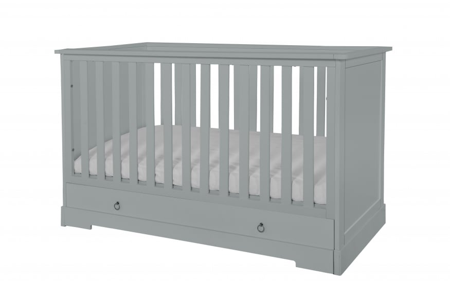 Novelies, Retro - łóżeczko 70x140 z opcą tapczanika-Szary