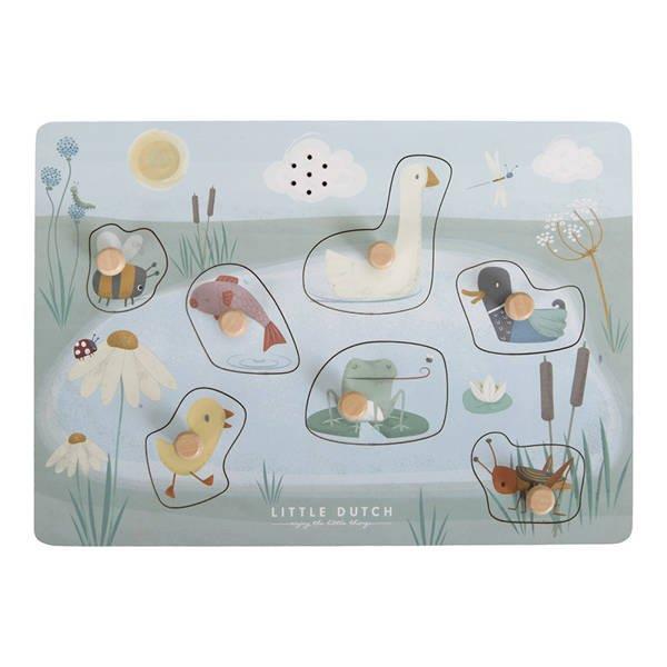 Little Dutch Puzzle dzwiękowe Little Goose - 47639