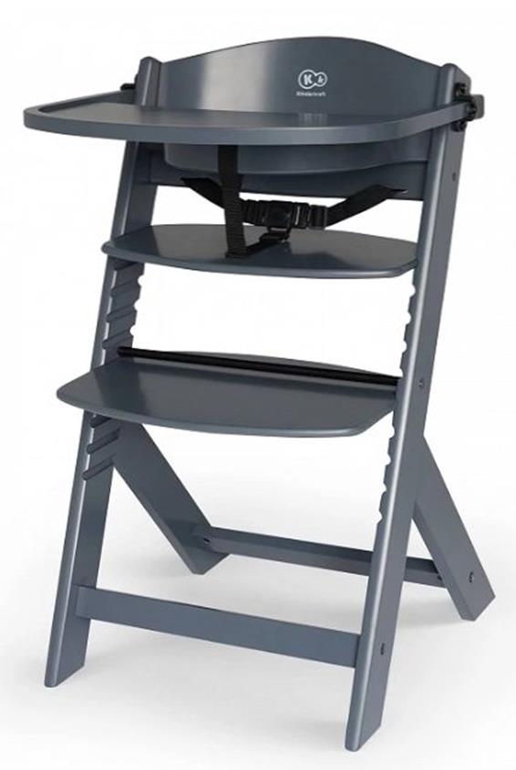 Kinderkraft Enock - krzesełko do karmienia-Full Grey