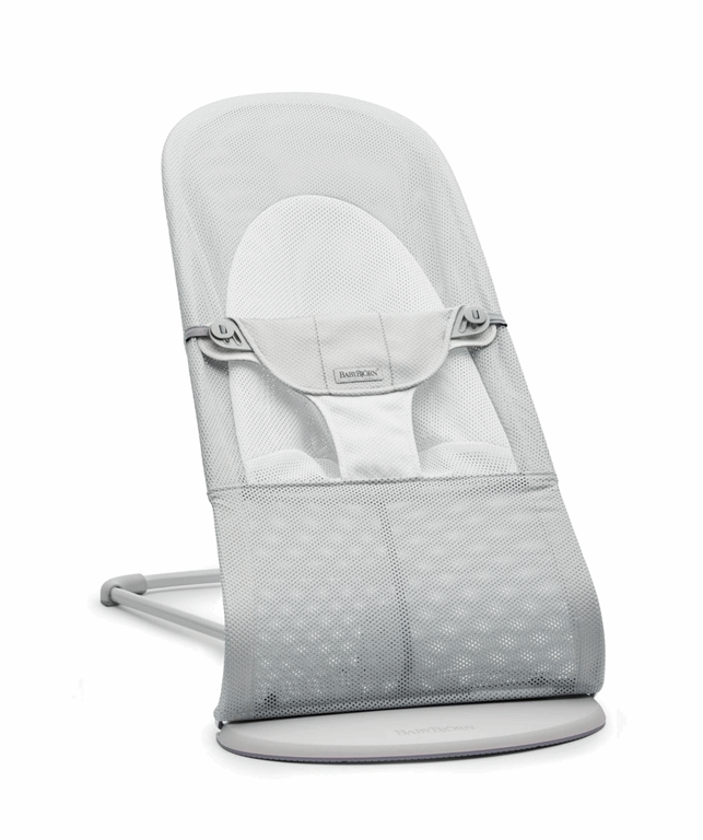 Babybjorn, Leżaczek Balance Soft Mesh-Szary-Biały