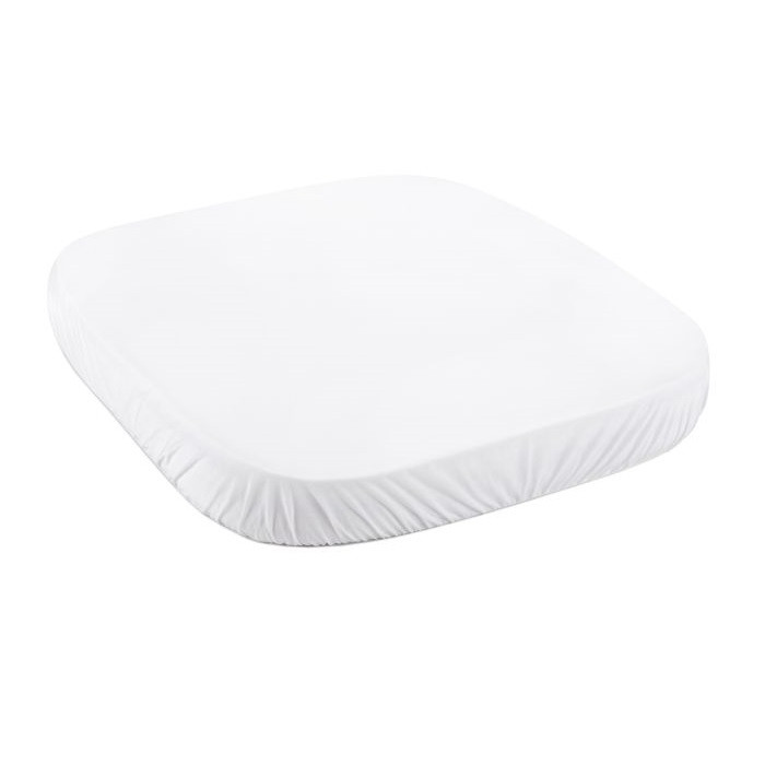 Waldin Prześcieradło 73 x 73 cm do łóżeczka 7w1-Biały