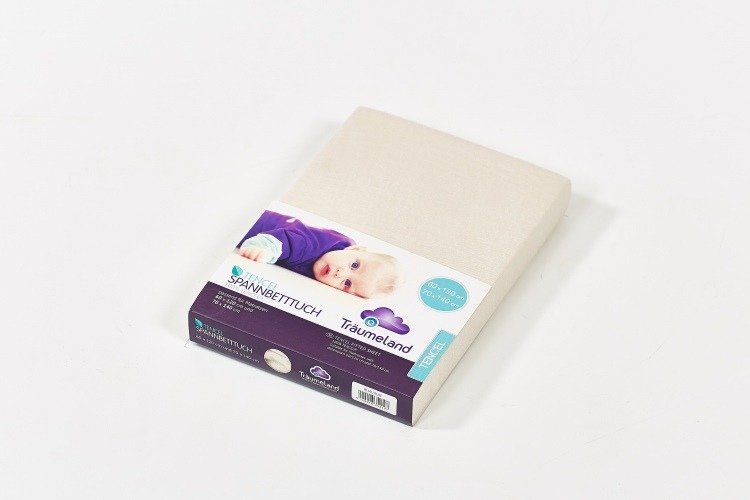 Traumeland, Prześcieradło uniwersalne do łóżeczka-Beżowe