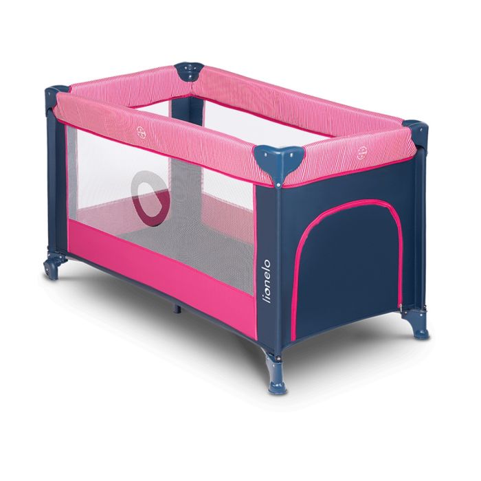 Lionelo Stefi - Łóżeczko turystyczne-Pink Rose