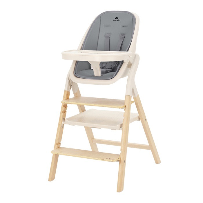 Carrello Ergo - krzesełko do karmienia 4w1-Carbon Grey