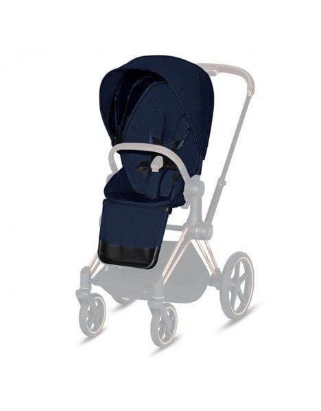 Cybex, Priam 2.0 - tapicerka siedziska-Plus Midnight Blue