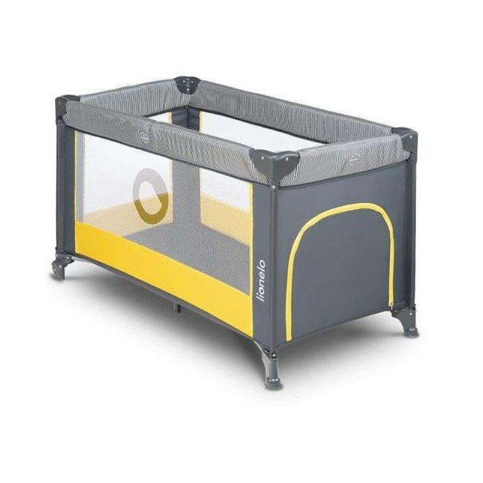 Lionelo Stefi - Łóżeczko turystyczne-Yellow Lemon