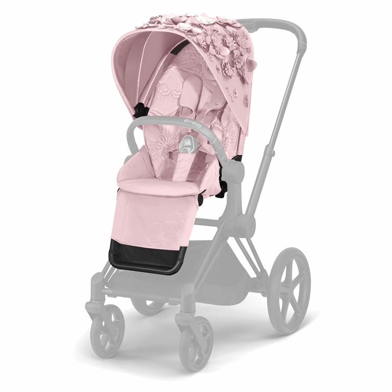 Cybex, Priam 2.0 - tapicerka siedziska-Simply Flowers Pale Blush