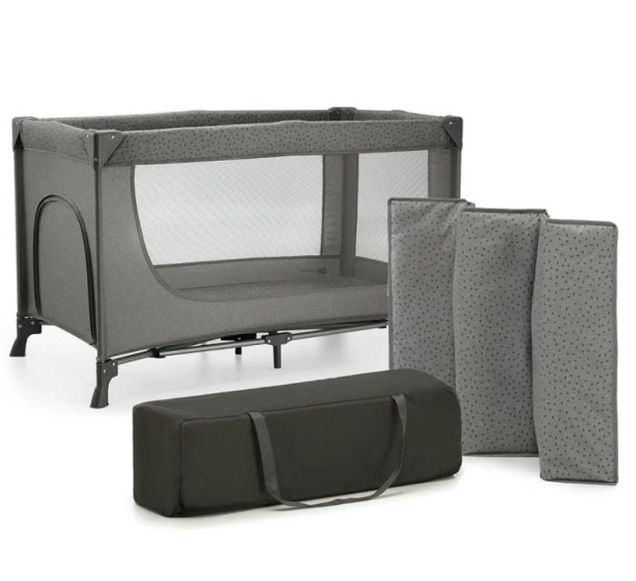 Kinderkraft Łóżeczko turystyczne 2w1 JOY 2-Ciemnoszary