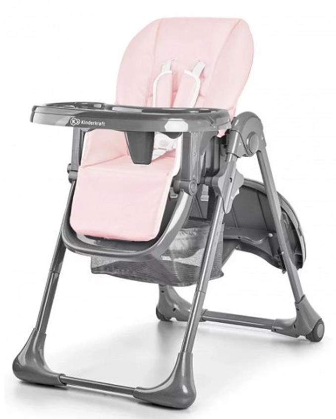 Kinderkraft Tastee - krzesełko do karmienia-Rose