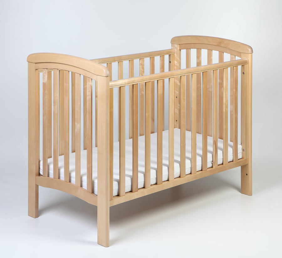 Troll, Nicole - łóżeczko z wyjmowanymi szczebelkami 120x60 -Naturalny