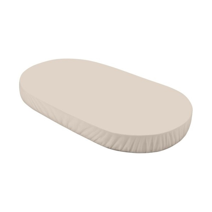 Waldin Prześcieradło 123 x 73 do łóżeczka owalnego 7w1-Beżowy