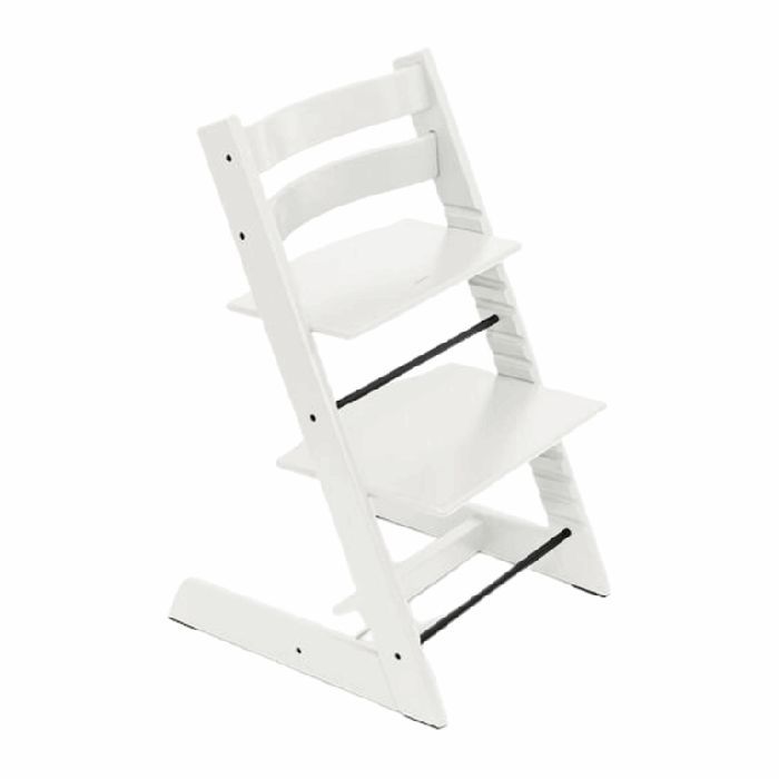 Stokke Tripp Trapp + Newborn Set - rosnące krzesełko do karmienia z zestawem dla noworodka-White-Anthracite