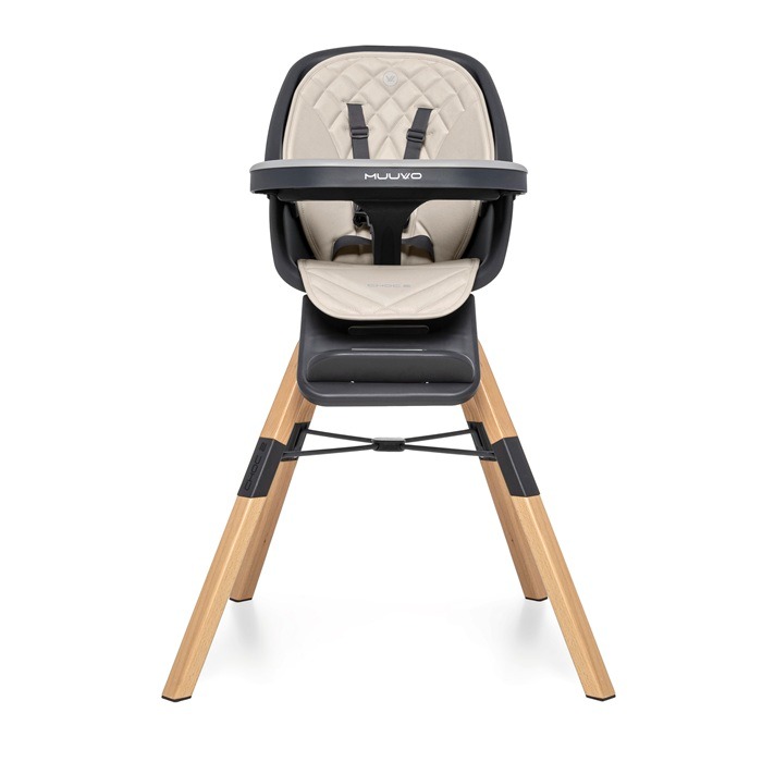 Muuvo Choc 2 New - krzesełko do karmienia-Beige