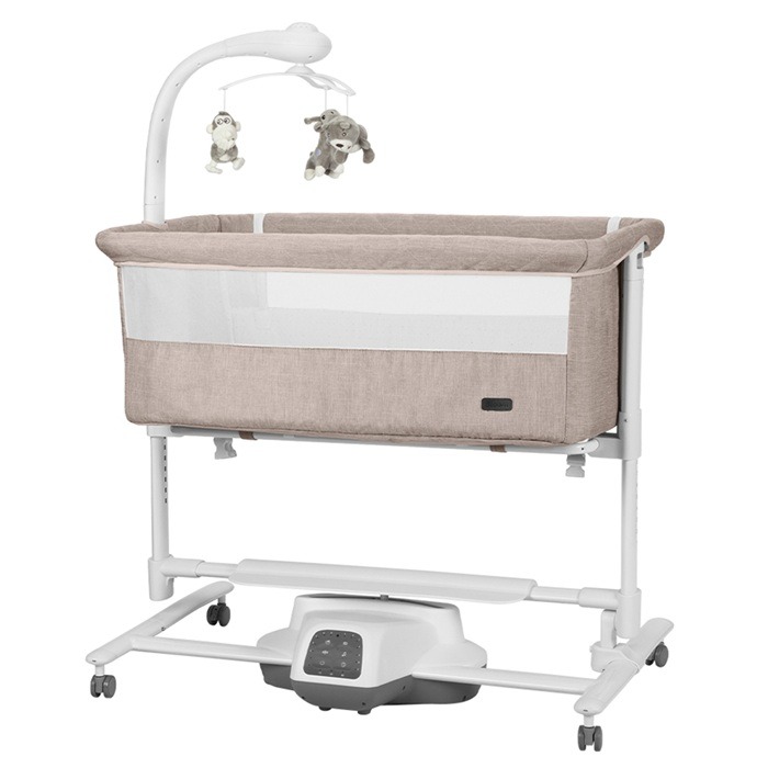 Carrello Bloom 3w1 - inteligentna dostawka i kołyska z czujnikiem ruchu-Cream Beige