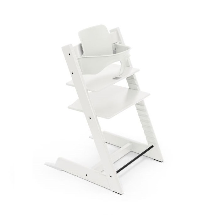 Stokke Tripp Trapp Bundle - krzesełko do karmienia + zestaw Baby Set V2-White
