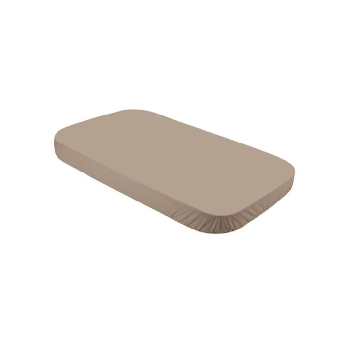 Waldin Prześcieradło do łóżeczka 7w1 123 x 73 cm-Taupe