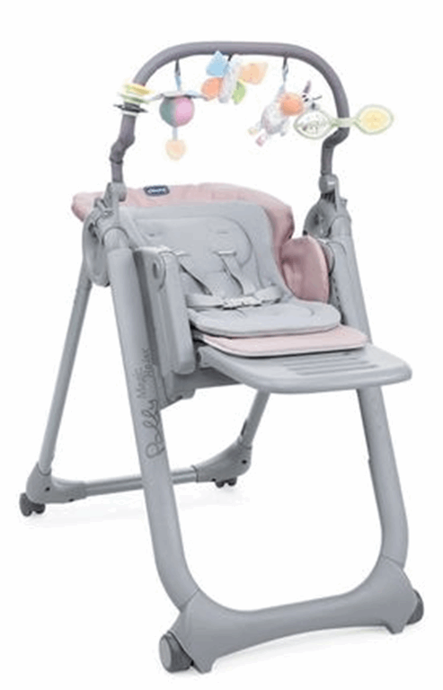 Chicco, Polly Magic Relax- krzesełko do karmienia-Paradise Pink