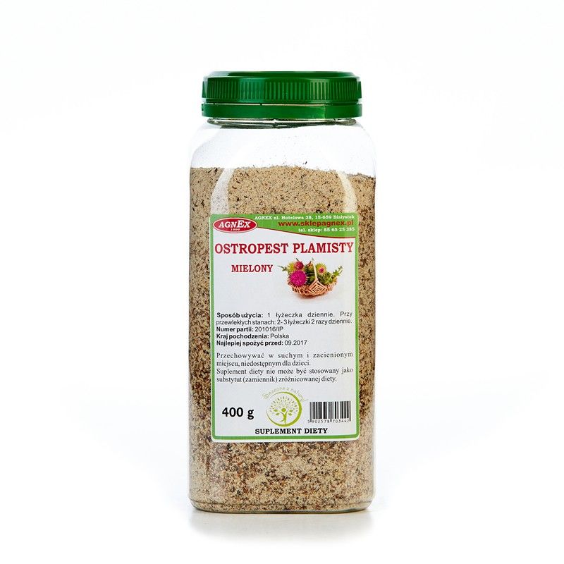 Ostropest plamisty mielony 400g - słoik