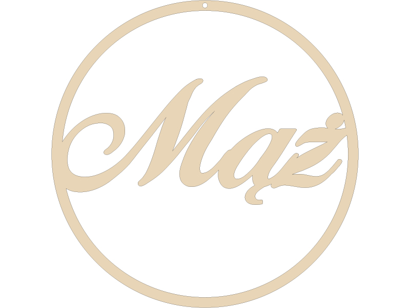 Obręcz koło do łapacza snów, makramy z napisem Mąż 20cm