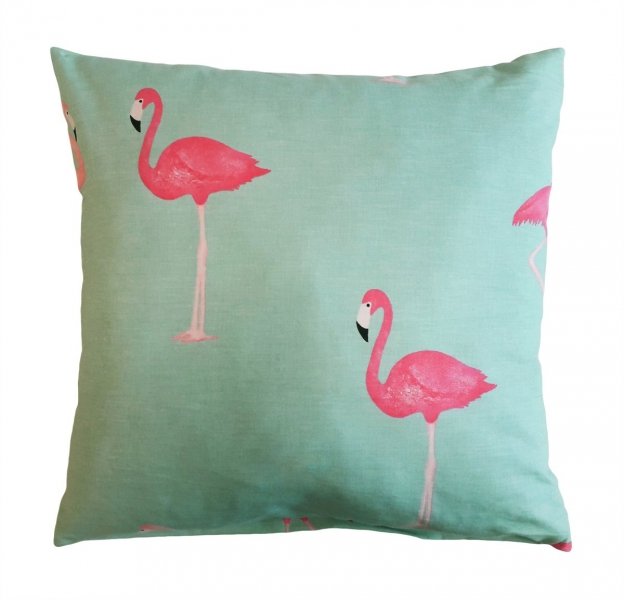 Poszewka na jasiek wz. Flamingi 03 - rozmiar 40x40 100% bawełna