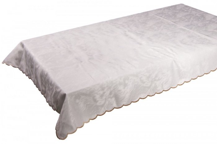 Obrus plamoodporny Bez zdobienia Baratto 130x180 Prostokat Kolor: Ecru wz 1