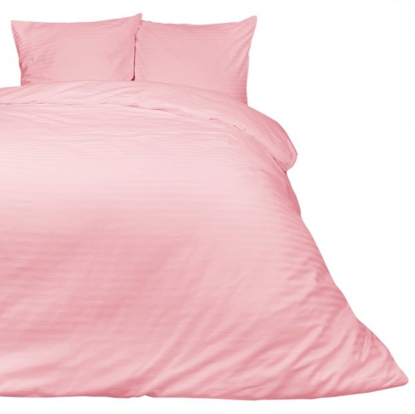 Pościel satynowa Darymex kolekcja Exclusive 200x220 + 2x70x80 wz. CIZGILI PUDRA