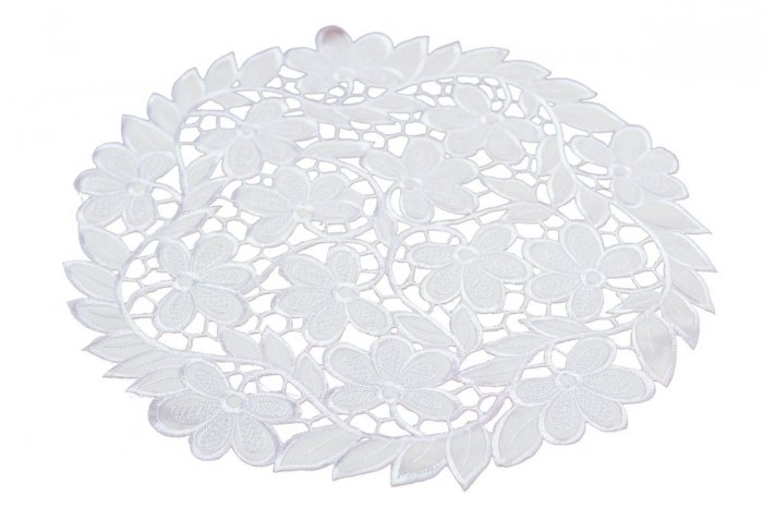 Obrus Haftowany wz. SUP 40 cm koło Kolor: pudrowy róż